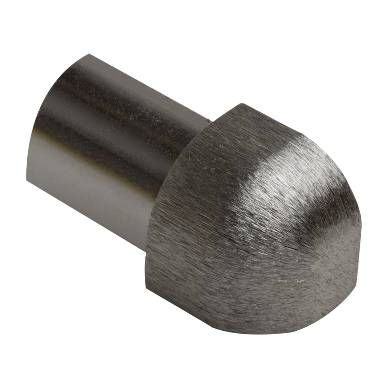 Brushed Chrome Round Edge External Corners EAC 8mm 12mm Premium